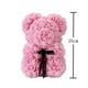 thumbnail image 3 of Oso de peluche rosa Artificial para mujer, decoración navideña para el hogar, regalos de San Valentín, 25cm/40cm, envío directo, 3 of 4