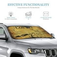 thumbnail image 3 of Bingfone Coffee Vintage Car Windshield Sunshade,Sun Foldable Sun Shield Sun Visor For Car - Medium, 3 of 8