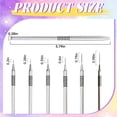thumbnail image 2 of RAGUPEL 6Pcs Nail Liner Brush Includes Sizes 5/7/9/11/20/25mm Nail Art Brush The Non-Slip Grip Design Makes It Simple to Use Nail Art Tools Thin Nail Art Brush, 2 of 7