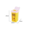 thumbnail image 4 of Useful Biohazard Box Gadget Storage Needles Bin Waste Box Collect Box Sharps Container BLACK, 4 of 8