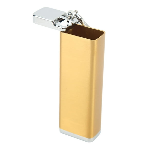 Cigar Holder, Carabiner Keychain Aluminum Box Sturdy 6 Pcs for Travel Gold