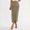 Khaki, variant on Dianli Office Skirt Pocket Skirt Temperament Pencil Skirt High Waisted Slim Fit Hip Hugging Zipper Back Side Slit Functional Pocket Tailored Workwear Evening To Office Elegant Skirt Office Skirt