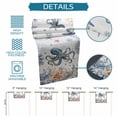 thumbnail image 6 of Octopus Coastal Table Runner 72 Inches, Summer Beach Coral Starfish Ocean Bed Runner Dresser Scarves Tabletop for Indoor Outdoor Parties/Ceremony/Banquet, 14" x 72", 6 of 9