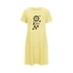 thumbnail image 5 of Camisón corto de talla grande para mujer, camisón de manga corta con estampado de pecho a la moda, camisón para mujer, 5 of 7