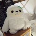 thumbnail image 4 of Adorable Sloth Stuffed Toy Fluffy Sloth Stuffed Animal Plush Toy  For Boys And Girls  White 40cm, 4 of 5