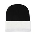 thumbnail image 3 of Fgnfyis Soft Comfortable Unisex Ribbed Knit for Autumn and Winter Fashion Versatile Hats for Men and Women Edge Black, 3 of 4