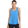 thumbnail image 2 of Workout Tops for Women Loose fit Racerback Tank Tops for Women Mesh Backless Muscle Tank Running Tank Tops, 2 of 2