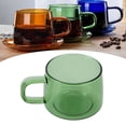 thumbnail image 1 of Glass Mug, Coffee Mug Easy Clean Borosilicate Glass With Handle For Milk For Latte For Home, 1 of 8