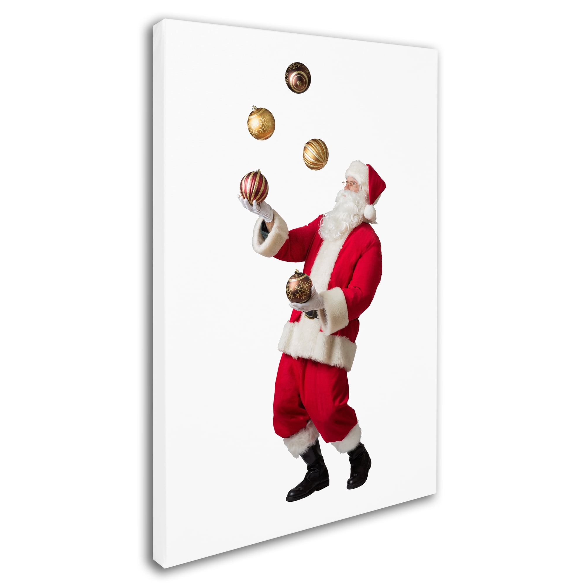 Trademark Fine Art 'Santa-ornament3-12106' Canvas Art by Ed Wheeler