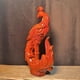 thumbnail image 4 of Ebony phoenix carving, solid wood home living room decoration, mahogany handicraft, wedding gift, housewarming gift., 4 of 4