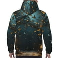 thumbnail image 7 of Honeii Magical Library Butterfly Night Pattern Mens Hoodies Men's Loose Sleeve Sweatshirt,Pullover Hooded Sweatshirt for Men,Essentials Hoodie-XX-Large, 7 of 7