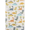 thumbnail image 2 of Unique Loom Whimsy Kids Collection Area Rug - Dinotopia (5' 3" x 8' Rectangle Ivory/Black), 2 of 9