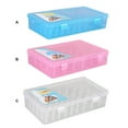 thumbnail image 1 of Sewing Thread Box 42 Spools Large Capacity Plastic Storage Empty Embroidery Cross-stitch Dust-proof Container Accessories Pink, 1 of 7