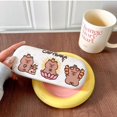 thumbnail image 2 of Cartoon Capybara Sunglasses Box Automatic Closing Anti-fall Eyewear Storage Box PU Leather Portable Sun Glasses Case Universal 2, 2 of 6