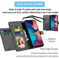thumbnail image 6 of Galaxy A20 Case,Galaxy A30 Wallet Case,Takfox Galaxy A20/A30/A205U Leather Case ID Cash Credit Card Slots Holder Folio Flip Cover Hard Phone Cases Kickstand Magnetic Closure & Lanyard - Black, 6 of 7