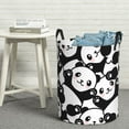 thumbnail image 6 of Fuzoiu Seamless Pattern Cute Panda Print Circular Hamper,Laundry Basket with Handle,Collapsible Laundry,Dirty Clothes Storage Basket,for Bedroom Bathroom Dorm Living Room-Small, 6 of 6