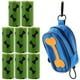 thumbnail image 1 of Bolsa de desechos de mascotas Dispensador de bolsas con cremallera para correa con 8 rollos de bolsas de caca para perros bolsas de basura desechables, 1 of 5