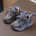 thumbnail image 4 of WNVMWI Toddler Girls Running Sneakers Childrens Walking Shoes with Hook And Loop Kids Casual Sports Shoe Grey Sizs 6, 4 of 5
