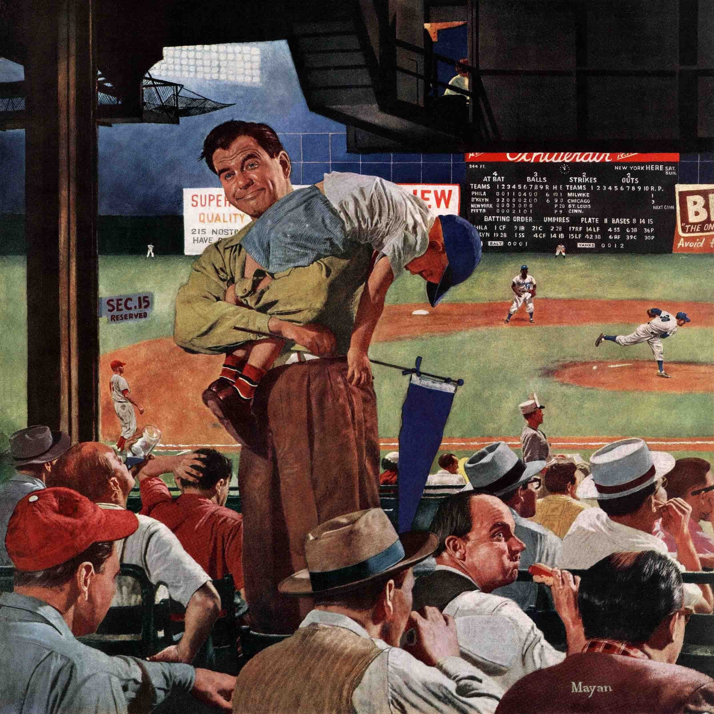 Marmont Hill Sleepy Inning by Earl Mayan Painting Print on Canvas