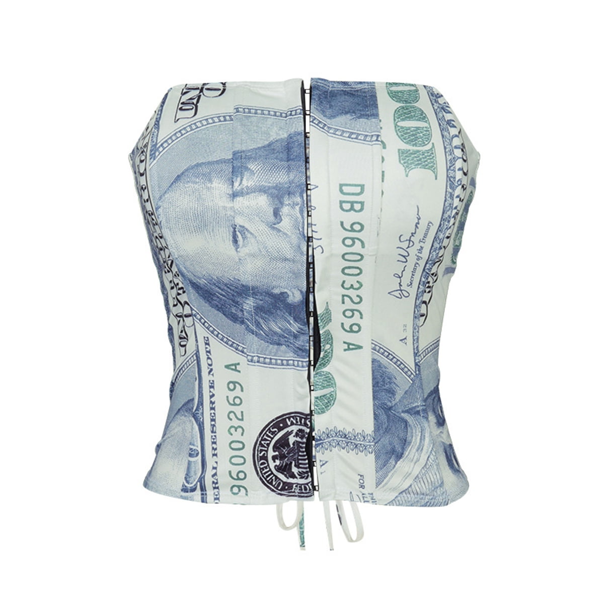 Women Dollar Print Cardigan Autumn Hook pic