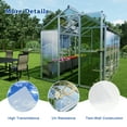 thumbnail image 5 of Aoodor 6PCS 38'' (W) x 62'' (L) x 0.2'' Twin-Wall Polycarbonate Greenhouse Panels, Outdoor Garden and Gazebo Covering, 5 of 8