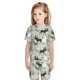 thumbnail image 5 of Balery green plaid Moose tree Conjunto de Pijama Infantil de Manga Corta con Estampado – Ropa de Dormir de Algodón Suave-X-Large, 5 of 5