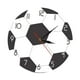 thumbnail image 2 of Reloj de pared Diseño de fútbol de 12 pulgadas Tema creativo de deportes decorativos decorativos decorativos para la escuela del baño Decoración del, 2 of 8