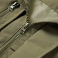 thumbnail image 6 of Windbreaker Jackets for Men Oversized Cargo Multi Pocket Hooded Outdoor Windbreaker Light Water Resistant Street Camping Jacket Olive Green S, 6 of 8