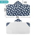 thumbnail image 4 of Yayeee Kids Hooded Towel with Hand Pockets Beach Soft Absorbent Bath Wrap 50 x 23.5 inch, Navy Blue Baseball Pattern, 4 of 5