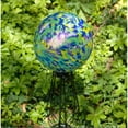 thumbnail image 2 of Echo Valley Glass Gazing Globe for Yard and Garden Decoration, Peacock Burst, 10", 2 of 4