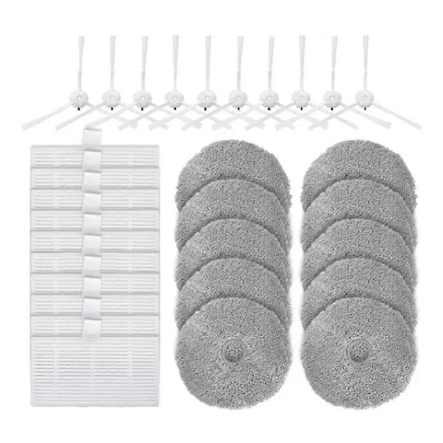 30pcs Vacuum Cleaner Parts For W2 Replacement Spare Parts Side Brush Filers Mop Rag Accessories