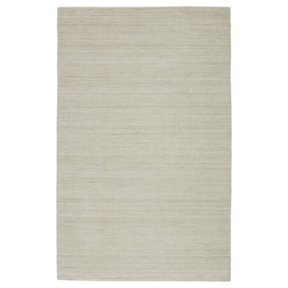 Jaipur Living Danan Handmade Indoor/ Outdoor Solid Ivory/ Light Gray Area Rug (10'X14')