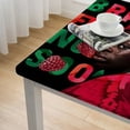 thumbnail image 5 of HAOXIT  Square Tablecloth Colorful Stripes African American History Culture Celebration Table Cloth Polyester Tablecloths for Home Decor, Parties, Picnic 46*46, 5 of 8