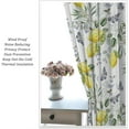 thumbnail image 6 of Boho Lemon Kitchen Curtains,Beautiful Watercolor Vintage Lemon Butterfly Rustic Farmhouse Print Blackout Rod Pocket Window Treatments Drapes for Bedroom Kitchen 42x54in, 6 of 6
