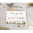 thumbnail image 4 of Inkdotpot 50 Blank RSVP Cards With White Envelopes-Floral Style Response Card-RSVP For Wedding-Rehearsal Dinner-Baby Shower-Bridal Shower-Engagement Party Invitations, 4 of 7