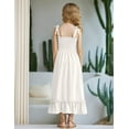 thumbnail image 5 of Arshiner Girls Summer Dress Boho Beach Casual Smocked Maxi Dresses, 5 of 9
