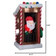 thumbnail image 4 of Christmas Santa's Outhouse 6 Ft. Airblown Inflatable, 4 of 4