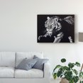 thumbnail image 3 of Trademark Fine Art 'Burning Bright Tiger' Canvas Art by Julie T. Chapman, 3 of 4