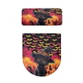 thumbnail image 5 of HELLHERO Black Cat Bat Bathroom Toilet Lid Cover Set Thankful Fall 2 Pack Easy to Clean Fits All Toilet Shapes Toilet Seat Covers Set Elastic Edge, 5 of 8