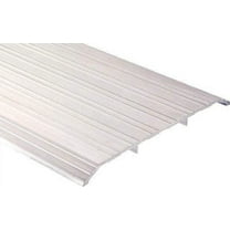 Pemko - 2548A36 Aluminum Fluted Saddle Threshold, Mill Finish, 8"W x 36"L x 1/2"H