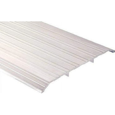 Pemko - 2548A36 Aluminum Fluted Saddle Threshold, Mill Finish, 8"W x 36"L x 1/2"H