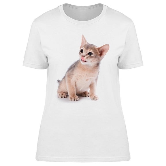 Abyssinian Kitten   T-Shirt Women -Image by Shutterstock, Female Small