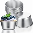 thumbnail image 2 of 10 Pcs Muffin Tin Pan Chocolate Tin Pan Egg Tart Baking Cup Cupcake Pudding Mold, 2 of 6