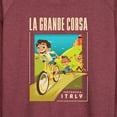 thumbnail image 3 of Luca - La Grande Corsa Postcard - Women's Lightweight French Terry Long Sleeve Shirt, 3 of 5