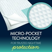 (2 pack) Goodnites Disposable Bed Pads for Bedwetting, 2.4 x 2.8 ft, 9 Count