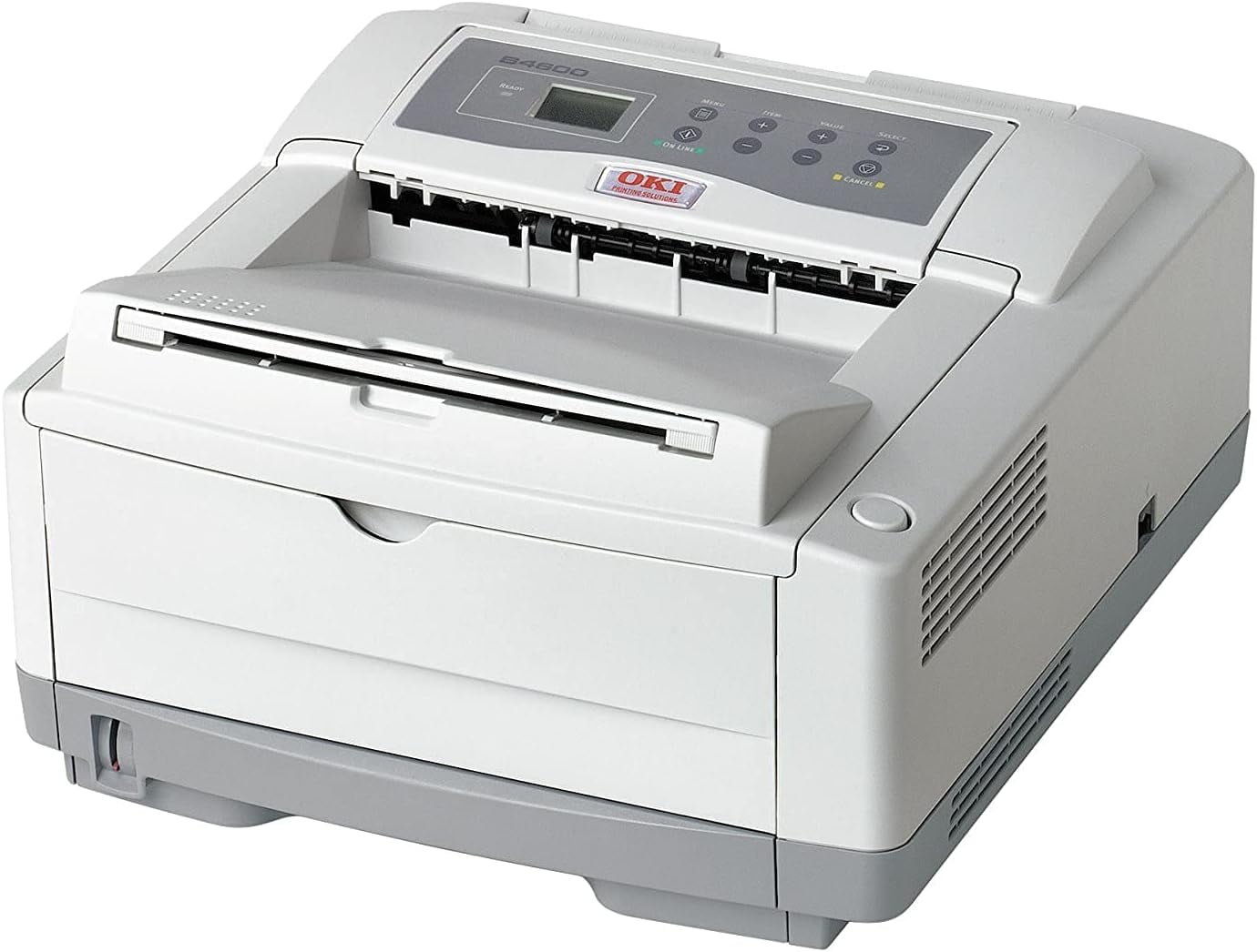 Oki B4600 Mono LED Printer, White (62446501) – High-Speed Monochrome, Network Ready, Reliable Office Printer