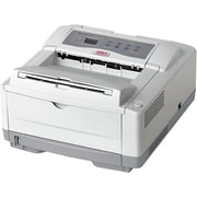 Restored Oki B4600 Mono LED Printer, White 62446501   High-Speed Monochrome, Network Ready, Reliable Office Printer