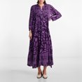 thumbnail image 1 of Vestidos Para Mujer 2025 Primavera Verano Casual Falda Mujer Cuello En V Estampado Vestido Suelto, 1 of 3