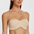 thumbnail image 4 of MELENECA Strapless Bra Minimizer with Underwire for Women Pale Nude 34A, 4 of 4