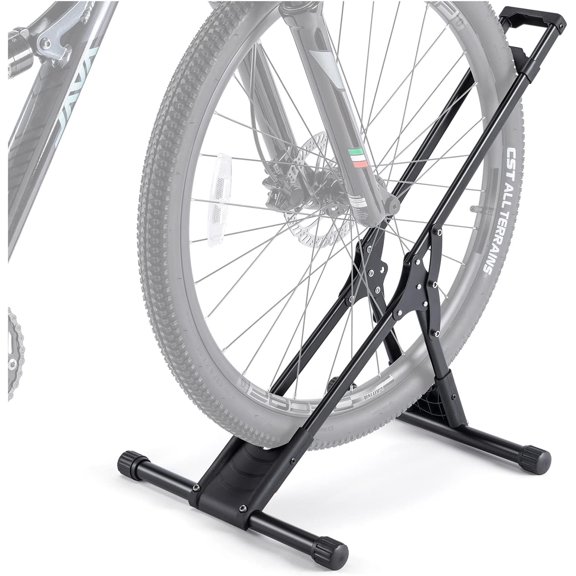 Bike Floor Stand Rack- Indoor Bike Stand for Garage/Home - Bike Storage Bicycle Parking Rack Fit 20”-29” Mountain Road Bikes (1 Bike Rack)